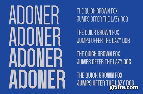 Adoner - A Family Condensed Sans Font TQJ9VD7