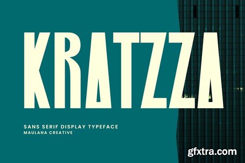 Kratzza Sans Serif Display Font URXNTX6