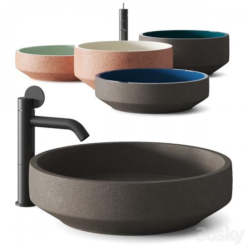 Agape Cenote Washbasins & Lemon Taps