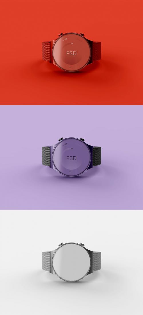 3D Front View of Smartwatch Mockup - 473405531