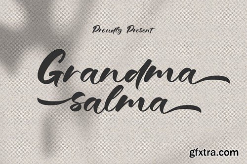 Grandma Salma - Hand Lettered Typeface 8U7XJME