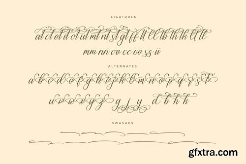 Amatizna Sogadari Calligraphy Script Font DTRX7J3