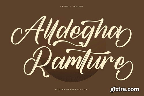 Alldegha Ramture Modern Handbrush Font RDEFTAD