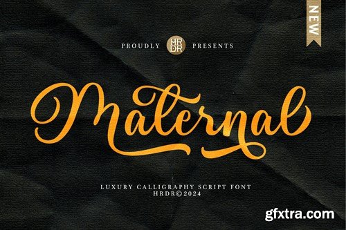 Maternal - Luxury Calligraphy Font R376VQJ