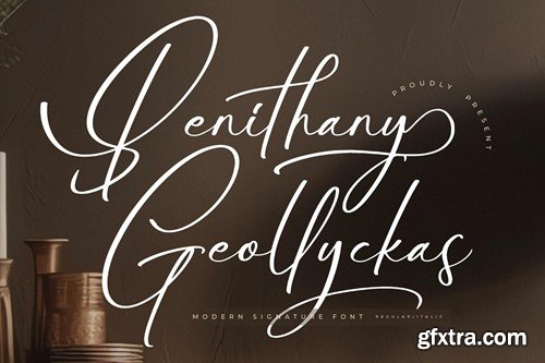 Benithany Geollyckas Modern Signature Font SK5S3JU