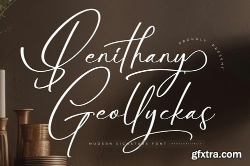 Benithany Geollyckas Modern Signature Font SK5S3JU