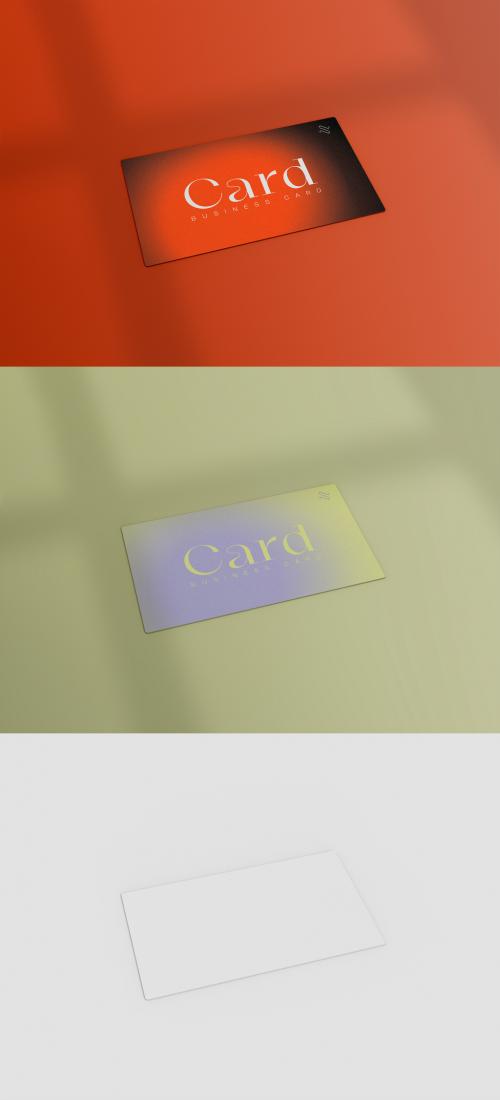 3D Minimal Business Card Mockup - 473406670