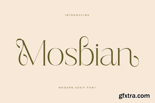 Mosbian Modern Serif Font XXTH7SE