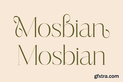 Mosbian Modern Serif Font XXTH7SE