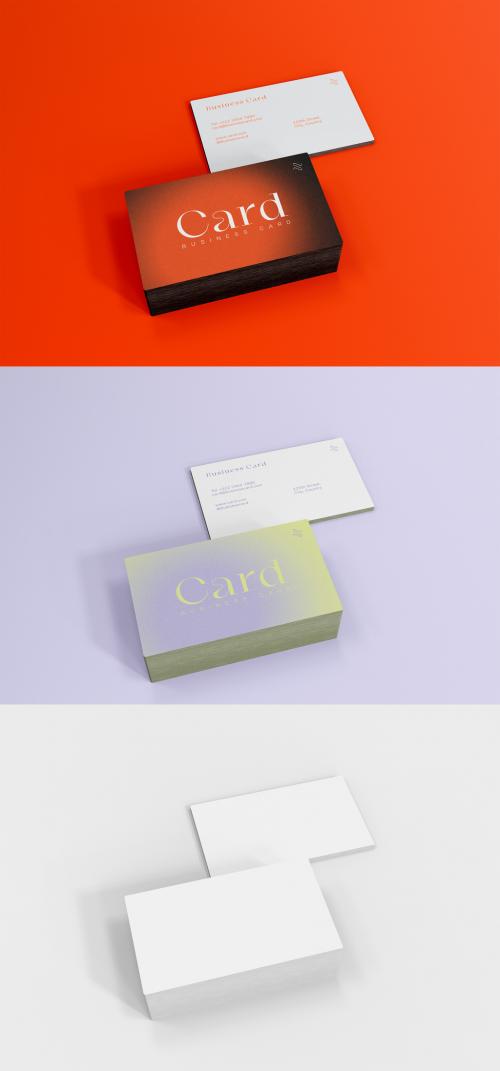 3D Stack of Business Card Mockup - 473406689