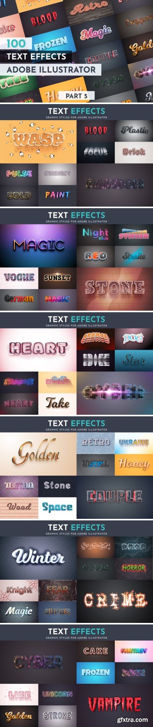 100 Editable Text Effects | Part 5 93173756