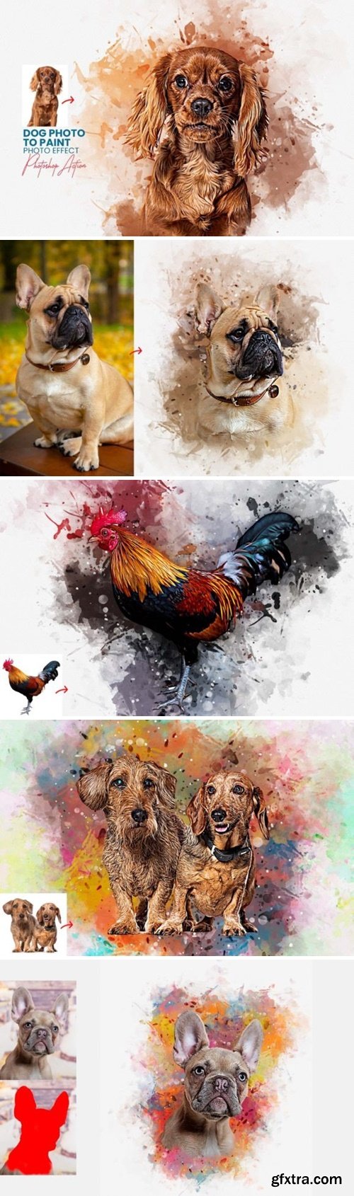 Dog Photo to Paint Photoshop Action 93152721