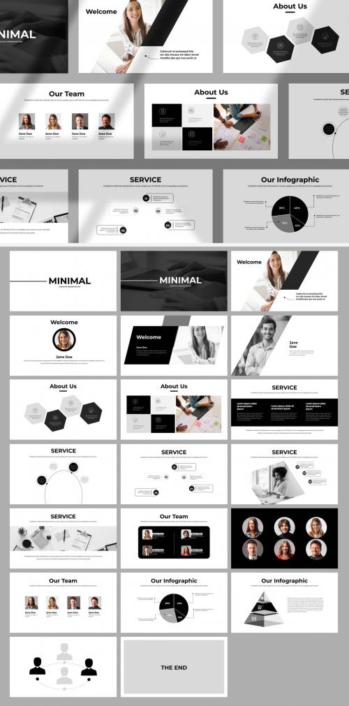 Minimalist Business Presentation Layout - 473612841