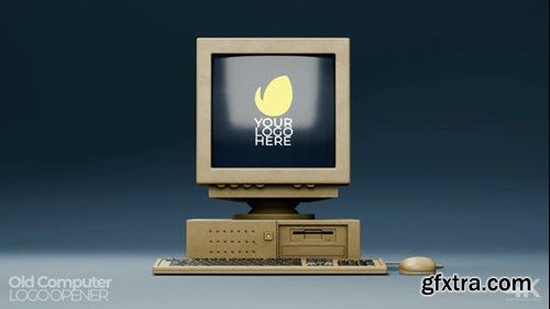 Videohive Old Retro Computer Opener 51205807