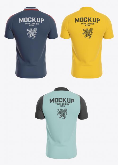 Men’S Sports T-Shirt Mockup. Back Side - 473619697