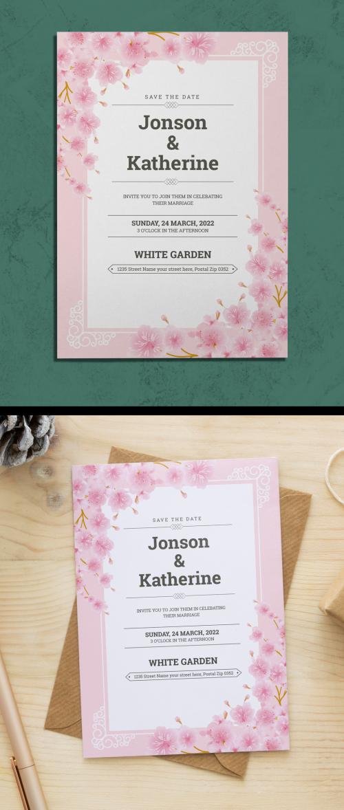 Invitation Card Layout Design - 473619877