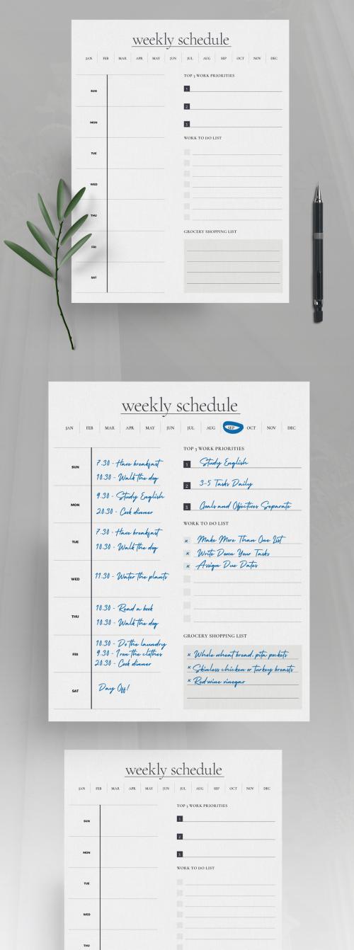 Weekly Desk Schedule 2022 Layout - 473620048