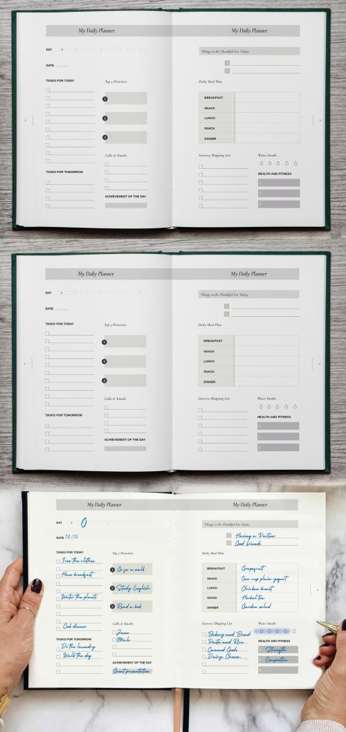 Daily Planner Book 2022 Layout - 473620080