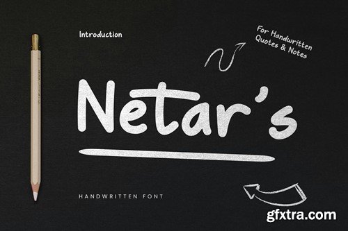 Netars - Handwritten Font Z6AK9QR