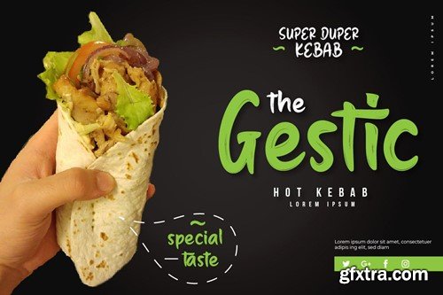 Gestic - Brush Handwritten Font ZAGGLFN