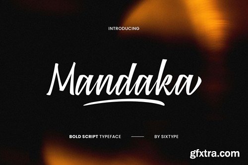 Mandaka - Bold Script Typeface GFH5KED