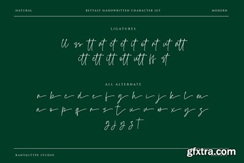 Bettasy Signature Font 7PMBMDS