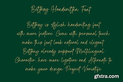 Bettasy Signature Font 7PMBMDS