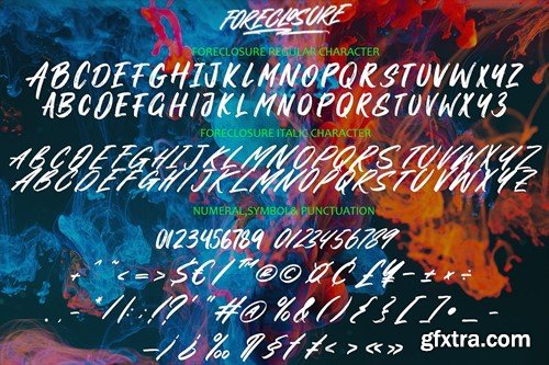 Foreclosure - Brush Font 7A4X4R4