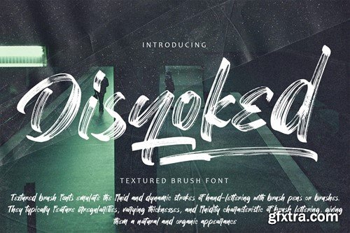 Disyoked - Textured Brush Font VXVRCEJ