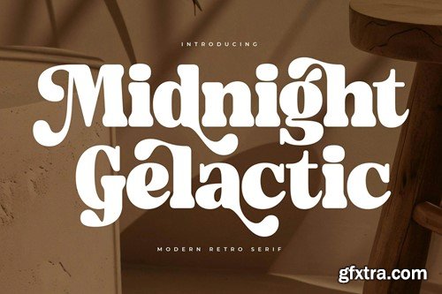 Midnight Gelactic Modern Retro Serif 4GFVUEU