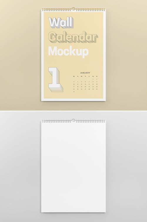 Wall Calendar Mockup - 473630205