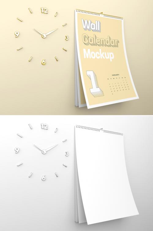 Wall Calendar Mockup - 473630216