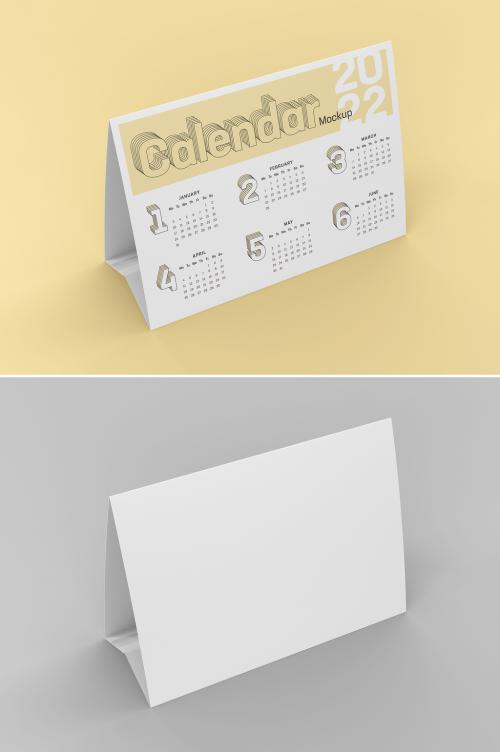 Table Tent Calendar Mockup 01 - 473630222