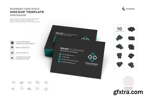 Business Card Mockup Collections #7 15xPSD