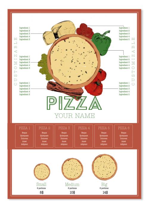 Poster Pizza Menu - 473645848