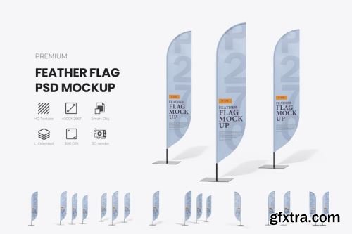 Flag Mockup Collections #1 11xPSD