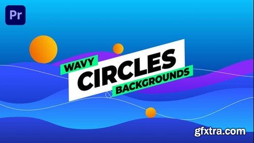 Videohive Wavy Circles Backgrounds 51285221