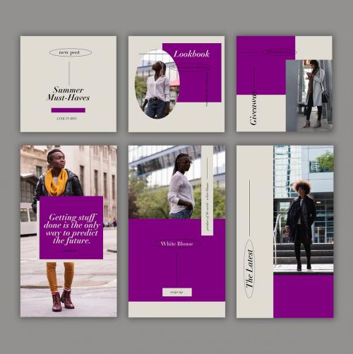 Simple Purple Social Media Post Layouts - 473840718