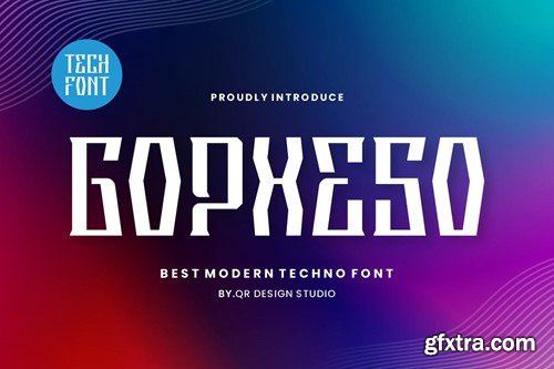 Gopxeso - Digital & Tech Font WHXA5LA