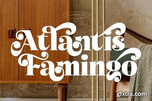 Atlantis Famingo Retro Serif Font 6GKURVK