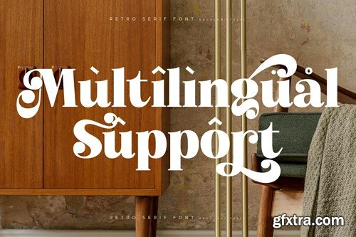 Atlantis Famingo Retro Serif Font 6GKURVK