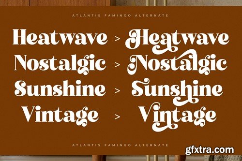 Atlantis Famingo Retro Serif Font 6GKURVK