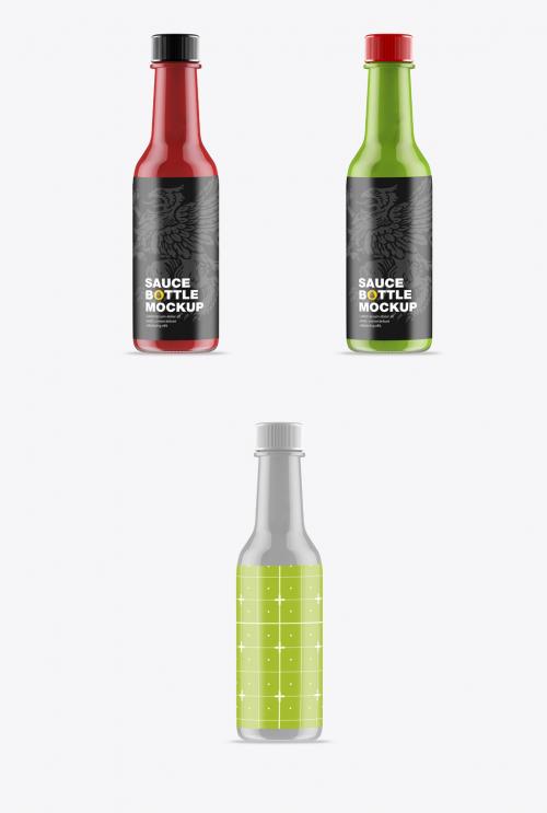 Sauce Bottle Mockup - 473841299