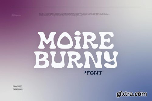 Moire Burny Font 6VCET46