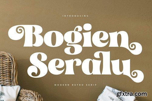 Bogien Seralu Modern Retro Serif Font Y5QFEP8