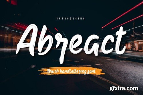 Abreact - Brush Handwritten Font 5MAA6N2