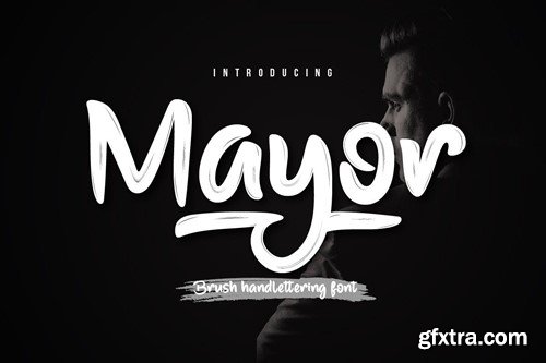 Mayor - Brush Handwritten Font 373TEEV