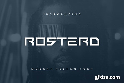 Rosterd Modern Techno Font UYTFLHW