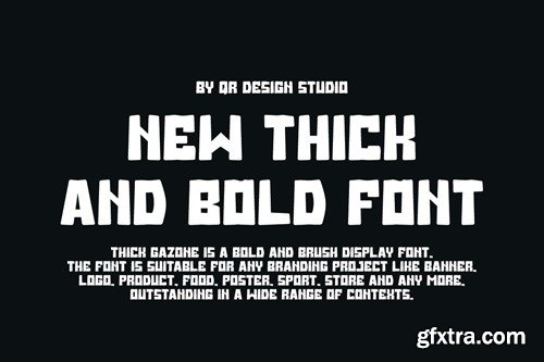 Thick Gazone - Rounded Font 9LJX6RN