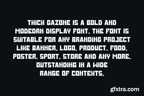 Thick Gazone - Rounded Font 9LJX6RN